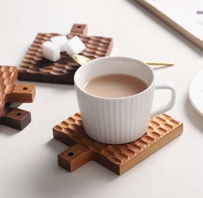 Solid Wood Creatieve Isolatie Mat voor Cherry Wood Anti-Scaling Coffee Cup Holder