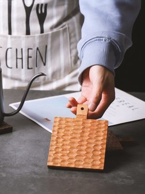 Solid Wood Creatieve Isolatie Mat voor Cherry Wood Anti-Scaling Coffee Cup Holder