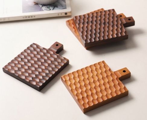 Solid Wood Creatieve Isolatie Mat voor Cherry Wood Anti-Scaling Coffee Cup Holder