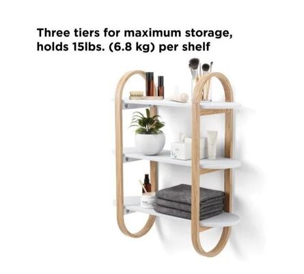 Witte natuurlijke drijvende hangplanken voor wanddecoratie in eetkamer