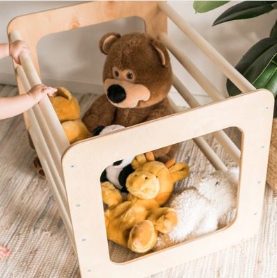 Houten speelhuisapparatuur voor kinderen voor kleuters Klimmen op kubus