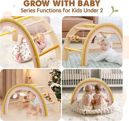 Unisex houten speeltuin voor baby 0-5 maanden op aanvraag Houten speelgoed voor baby's door Tiny Land