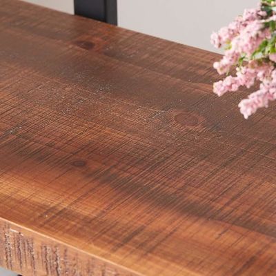 Rectangle 4 Tier Natuurlijke 4 Plank Rustiek Solid Echt Hout Boekenplank Metalen Boekenkast Huismeubelen