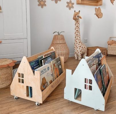 OEM-boekenplank voor peuters voor moderne designstijl Gepersonaliseerde Montessori-meubels
