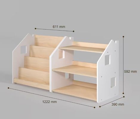 Modern ontwerp Montessori meubels Groot aantal Voordeel voor kinderboekenkast