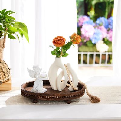 Op maat gemaakte ontwerpen Houten decoratieve bak voor keuken en eettafel in rustieke stijl