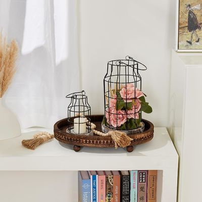 Op maat gemaakte ontwerpen Houten decoratieve bak voor keuken en eettafel in rustieke stijl