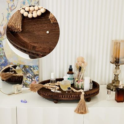 Op maat gemaakte ontwerpen Houten decoratieve bak voor keuken en eettafel in rustieke stijl