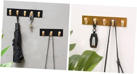 Rustieke muur gemonteerde sleutelhoek ijzeren plaat voor kantoorgebouw 7,75" L x 7,75" W x 48,5" H