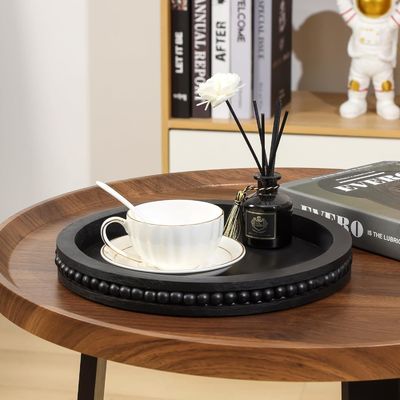 Houten decoratieve bak voor koffie tafel en boerderij middelpunt Gratis monster kosten