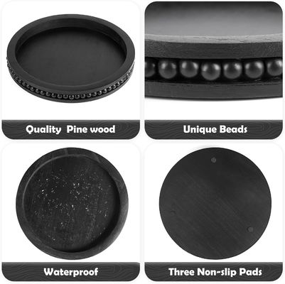 Houten decoratieve bak voor koffie tafel en boerderij middelpunt Gratis monster kosten