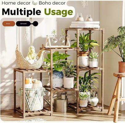 3 Tiers Ladder Multiple Plant Holder Hout Plant Rack voor woonkamer Patio Boho Home Decor