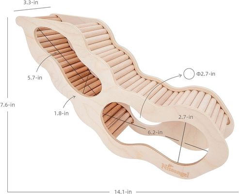 Voorbeeld Gratis houten hamsterhuis met klimladder en geheime kijktunnel