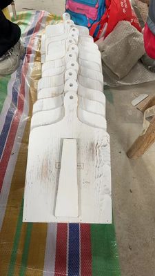 Houten witte kookboek staan voor keuken toonbank verstelbare rustieke stijl recept boekhouder