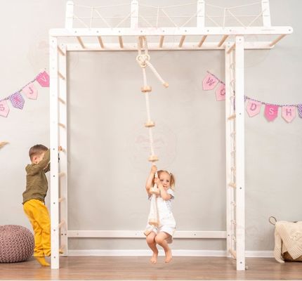 Aanpasbare Jungle Gym voor kinderen met optioneel touw accessoire en kinderkamer mobiel