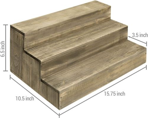 OEM bestelling aanvaardbaar Hout dessert stand Cupcake Riser Display voor speciale gelegenheden