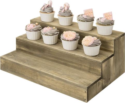 OEM bestelling aanvaardbaar Hout dessert stand Cupcake Riser Display voor speciale gelegenheden