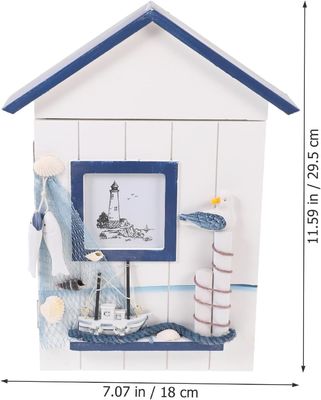 Hout Nautisch Wandmontage Hangend Decoratief Handgemaakte Sleutelhanger voor kantoorgebouwen