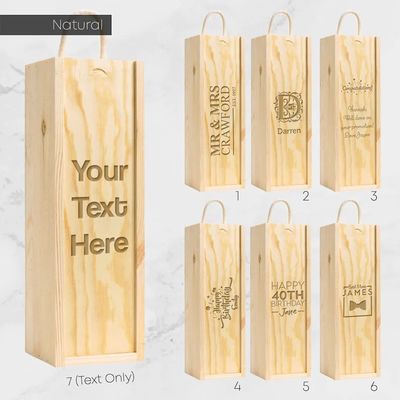 Hout MDF Luxe Rode Wijn Verf Bakken Houten Geschenkdoos Met Handvaten En Acryl Deksel