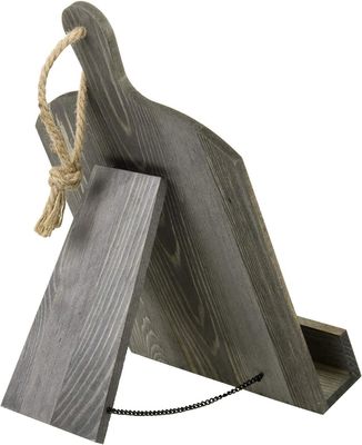 Rustieke houten receptboekenhouder verstelbaar en opvouwbaar voor keukenopslag