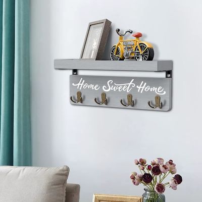 Gepersonaliseerde vorm Hout sleutelhouder Muur Montage Sleutelhanger Organiseer uw sleutelcollectie