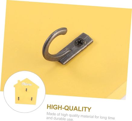 Inlaat Mudroom Posthouder en Sleutelrek met houten steken in natuurlijke houten kleur