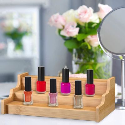 3 Tier Bamboe Uitbreidbare Display Schap Geschenk Pakket Keukenkasten Organisator OEM/ODM