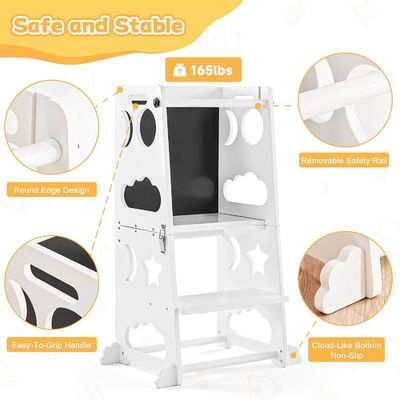 Woonkamermeubilair Kinderen Keuken Stapstoel voor het leren Staande toren