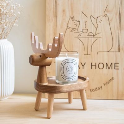 Home Decorative Houten Catchall Tray met aangepaste vorm 7.75 "L x 7.75" W x 48.5 "H