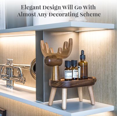 Home Decorative Houten Catchall Tray met aangepaste vorm 7.75 "L x 7.75" W x 48.5 "H