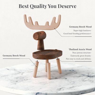 Home Decorative Houten Catchall Tray met aangepaste vorm 7.75 "L x 7.75" W x 48.5 "H