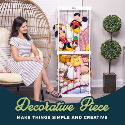 Balopslag Animal Zoo Cage Organisator Functioneel ontwerp voor gevulde pluis speelgoed houder