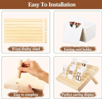 Functionele multifunctionele oorbelhouder voor georganiseerde sieraden display en opslag