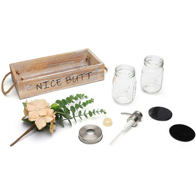 Industriële houten voedselcontainerbak voor brood, fruit en huisversiering handgemaakt