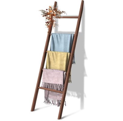 Huishoudelijke apparatuur Houten ladder plank Decoratieve dekbed ladder voor badkameropslag