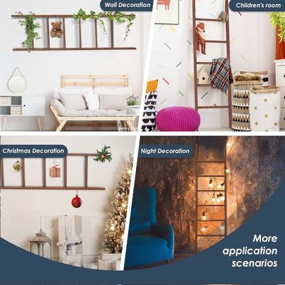 Huishoudelijke apparatuur Houten ladder plank Decoratieve dekbed ladder voor badkameropslag