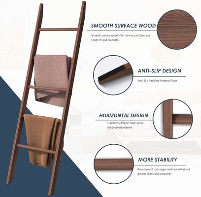 Huishoudelijke apparatuur Houten ladder plank Decoratieve dekbed ladder voor badkameropslag