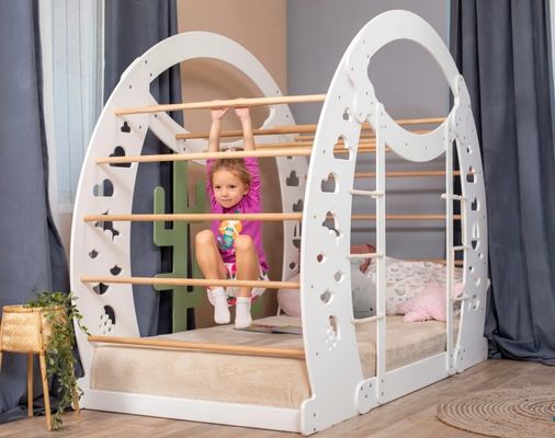 Montessori klimbed met klimmuur Modern Design Kinderen spelen Bed Frame door OEM