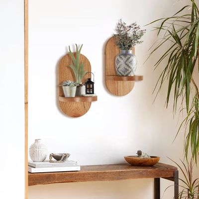 Functioneel multifunctioneel ontwerp Houten drijvende planken voor home office display