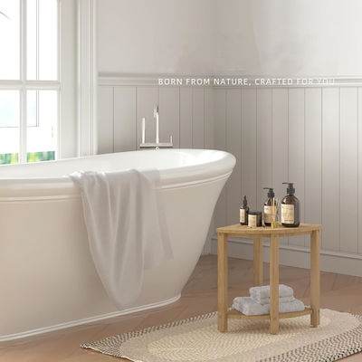 Meubelen voor woonkamer op maat Makkelijk te monteren Bamboe Badkamer Douche stoel met plank