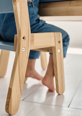 Kinders slaapkamer set hoge hoeveelheid houten kinder bureau en stoelen voor Montessori meubels