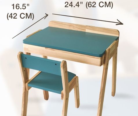 Kinders slaapkamer set hoge hoeveelheid houten kinder bureau en stoelen voor Montessori meubels