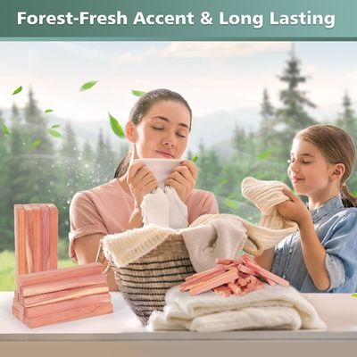 Organiseer uw kastjes en laden met aromatische cederblokken van gewone grootte of op maat