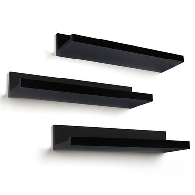 Moderne wand decoratieve drijvende planken MDF aangepast kleurwand gemonteerd display rack