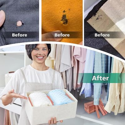 Organiseer uw kastjes en laden met aromatische cederblokken van gewone grootte of op maat