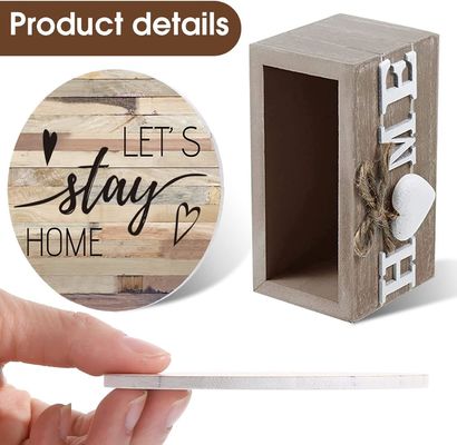 Custom Logo Grootte Home Decoratie Houten Heart Coasters Voor Drinks Item Cup holder mat