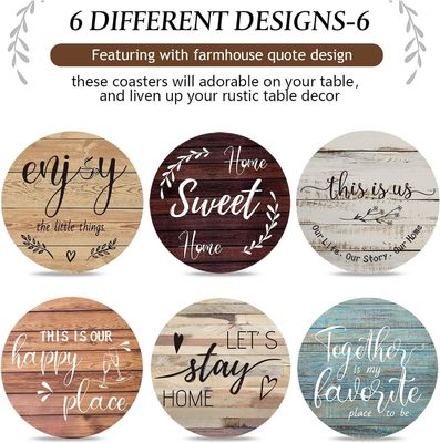 Custom Logo Grootte Home Decoratie Houten Heart Coasters Voor Drinks Item Cup holder mat