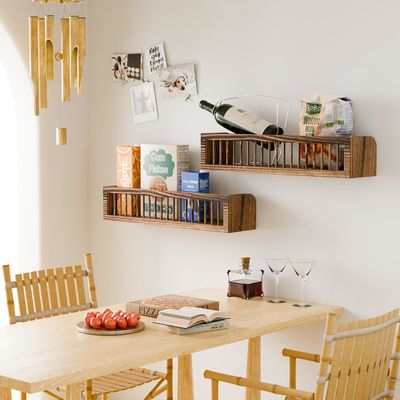 Aanpasbare houten drijvende planken voor slaapkamer