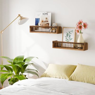 Aanpasbare houten drijvende planken voor slaapkamer