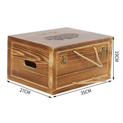 Gepersonaliseerd logo Acceptabel Gepersonaliseerd handgemaakt 6 flessen Houten wijn cadeaubon